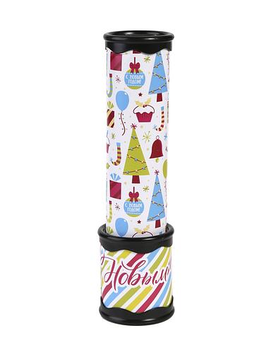 Новогодняя игрушка детская Калейдоскоп «Елки и подарки» 20×5,6 см, 80343, опт фото 1
