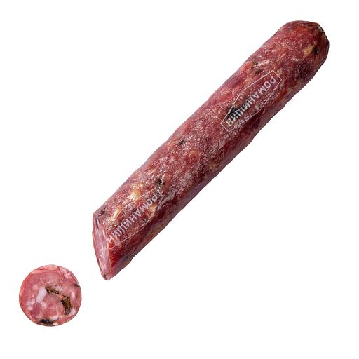 Колбасное изделие сырокопчёное Салями с черносливом ОПТ фото 1
