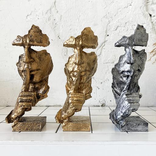 Статуэтка «Молчание» рука-лицо, опт фото 2