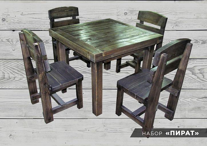 Изготовление набора для бани «Стол и стулья» под заказ фото 1