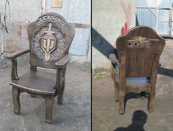 Изготовление тематического деревянного трона под заказ фото 4