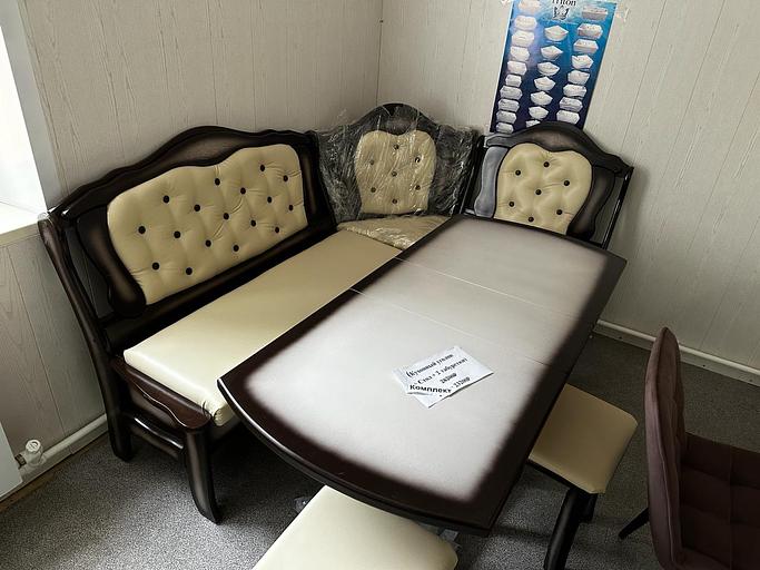 Изготовление мягкой мебели для кухни из массива под заказ фото 3