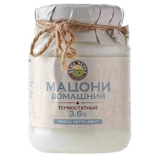 Мацони домашний «Ваша ферма» 3,6%, 0,25 кг, опт фото 1