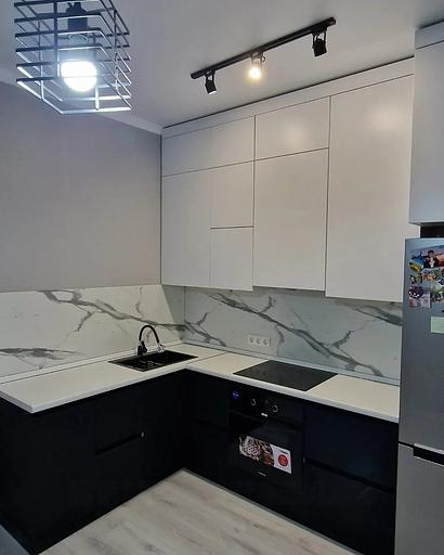 Изготовление кухонного гарнитура без ручек на заказ фото 1