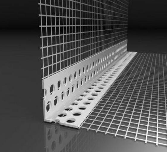 Профиль угловой ПВХ с армирующей сеткой 10×15 см ОПТ фото 1