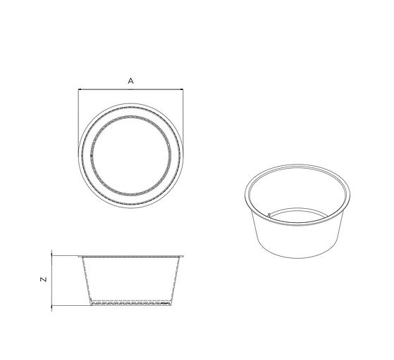 Пластиковая банка-сметанница Б 95-200 фото 1