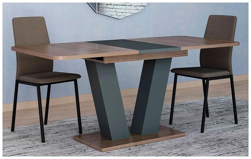 Стол раздвижной «Берлин» дуб табачный Квадро фото 2