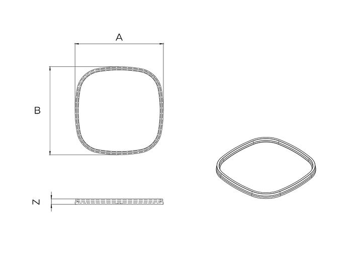 Пластиковая крышка квадратная КР 84х84 фото 1