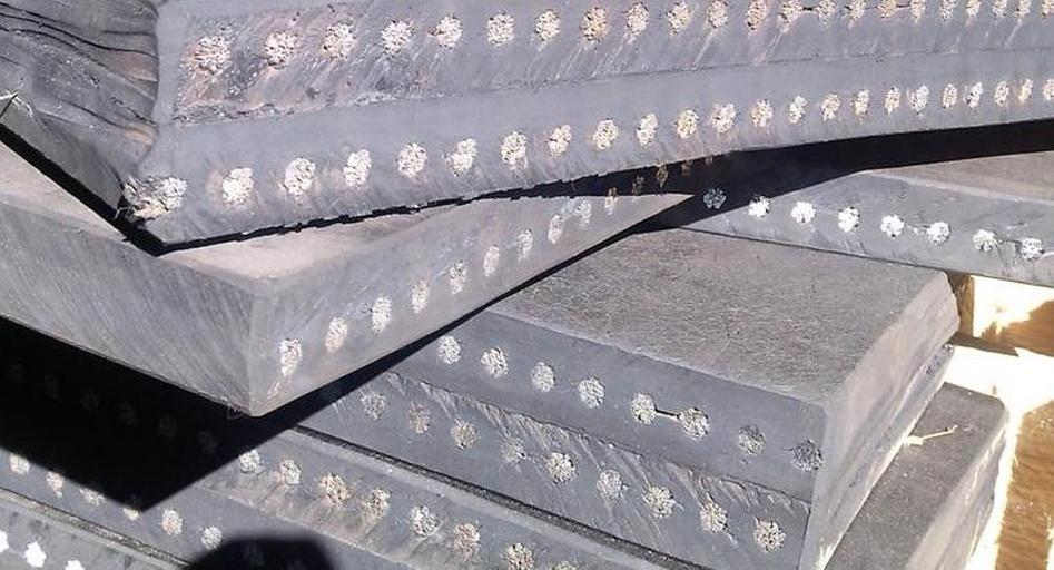 Пластина (скребок) 1000×250×40 трос 8 мм ОПТ фото 2