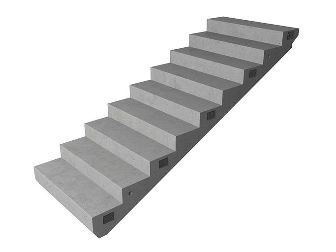 Лестничные марши 1ЛМ 33.12.15 (10 ступеней) фото 1