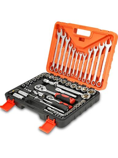 Набор инструментов 61 предмет 1/2, 1/4 дюйма GOODKING 10061-K фото 2