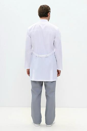 Халат медицинский мужской DB5-08-01-4 белый, опт фото 6