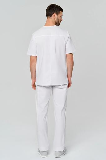 Брюки медицинские мужские MG1-01-25-0, 0 (Белый) на заказ, опт фото 3