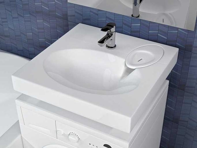 Раковина над стиральной машиной для ванной комнаты Марко «Мэй» ОПТ фото 1