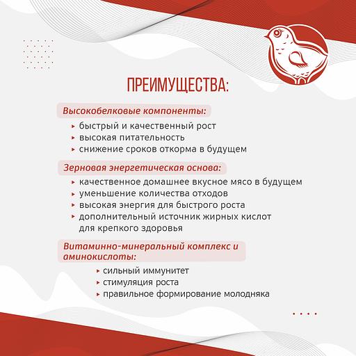 Полнорационный комбикорм для цыплят «УБОЙНЫЙ КОРМ» фото 2
