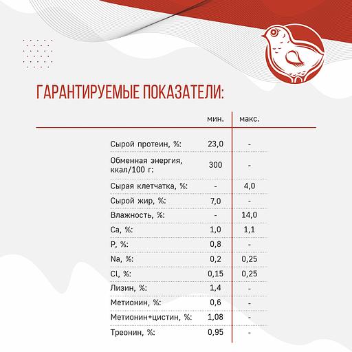 Полнорационный комбикорм для цыплят «УБОЙНЫЙ КОРМ» фото 4