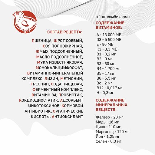 Полнорационный комбикорм для цыплят «УБОЙНЫЙ КОРМ» фото 7