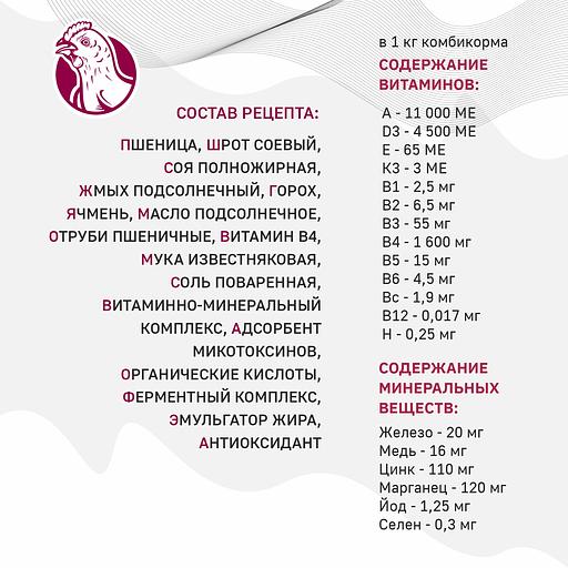 Полнорационный комбикорм для бройлеров «УБОЙНЫЙ КОРМ» фото 7