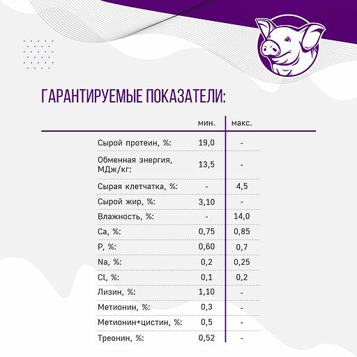 Полнорационный комбикорм для поросят «УБОЙНЫЙ КОРМ» фото 4