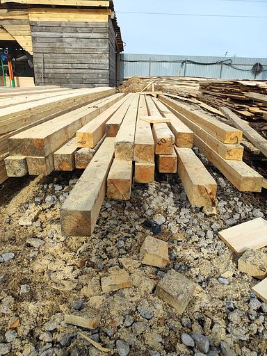 Брус сосна 100х100х6000 мм 1 сорт, опт фото 1