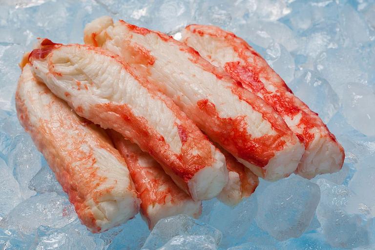 Краб Камчатский, Мясо второй фаланги, в/м, кг IQF, х/п, цв. п., 7%, 6 шт., 6 кг, 1 кг ОПТ фото 1