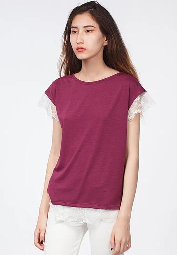 Футболка Crystal Travel «T-shirt pizzo al bordo» ОПТ фото 2