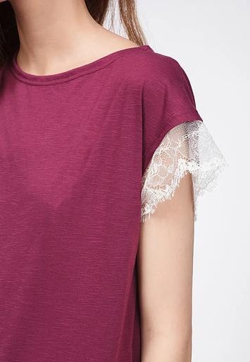 Футболка Crystal Travel «T-shirt pizzo al bordo» ОПТ фото 4