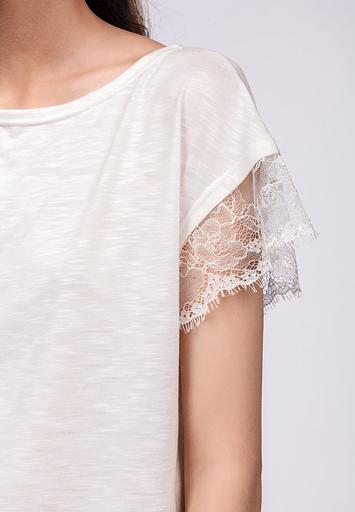 Футболка Crystal Travel «T-shirt pizzo al bianko» ОПТ фото 4