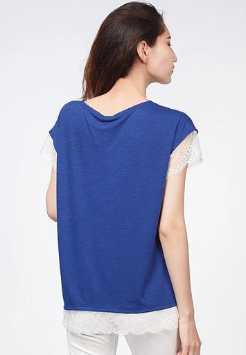 Футболка Crystal Travel «T-shirt pizzo ss bluette» ОПТ фото 2