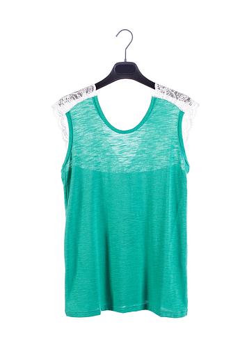 Топ-майка Crystal Travel «Scollo a v pizzo menta» ОПТ фото 1