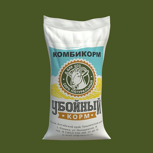 Полнорационный комбикорм для лактирующих коз «УБОЙНЫЙ КОРМ» фото 1