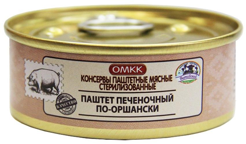 Консервы паштетные мясные «Паштет печёночный по-оршански», ОМКК, 100 гр, опт фото 1