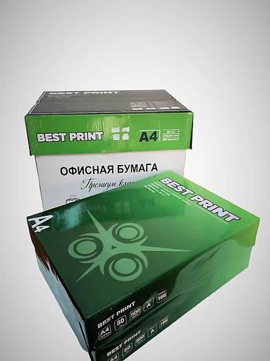 Офисная бумага Best Print формат A4 упаковке 500 листов, плотность 80 г/см, яркость CIE 166%, белизна 110% ОПТ фото 1
