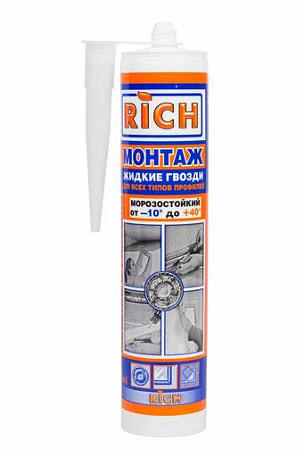 Жидкие гвозди Rich акрил 310 мл белые фото 1