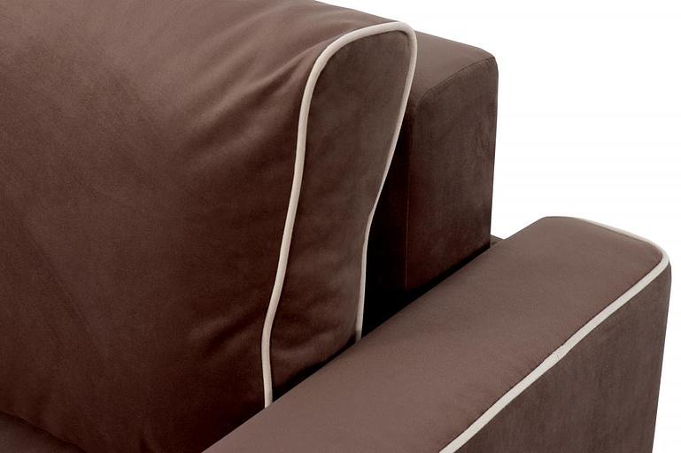 Угловой диван «Некст» СТАНДАРТ, Мора темно-коричневый фото 3