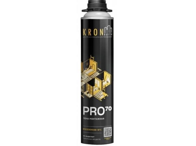 Монтажная пена KRONbuild «PRO 70» профессиональная 1000 мл фото 1