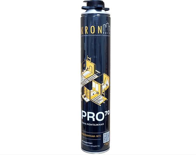 Монтажная пена KRONbuild «PRO 70» профессиональная 1000 мл фото 2