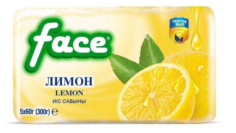 Мыло туалетное «Face» с запахом лимона ОПТ фото 1