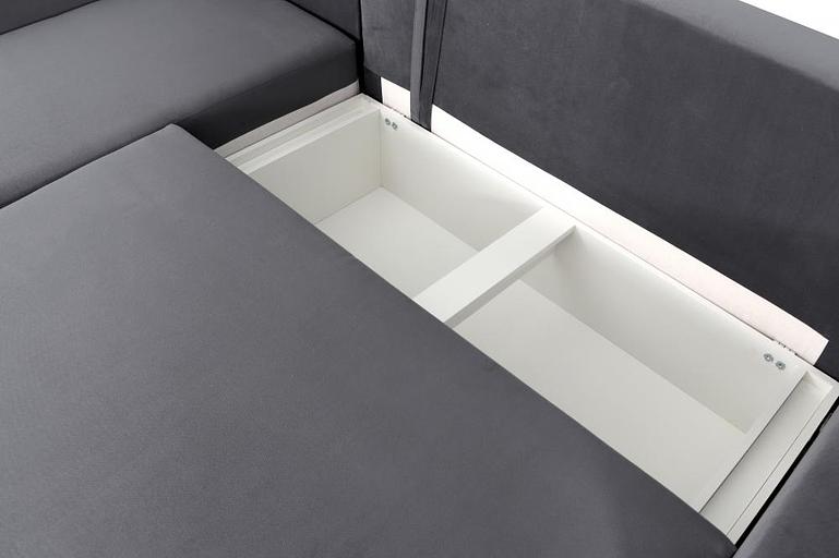 Угловой диван «Некст» СТАНДАРТ, Альба темно-серый фото 6