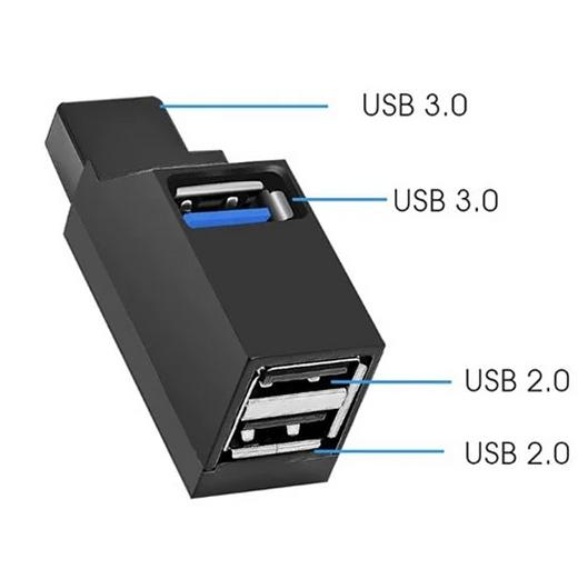 Переходник USB Хаб ViTi 3PU3+2U2, опт фото 2
