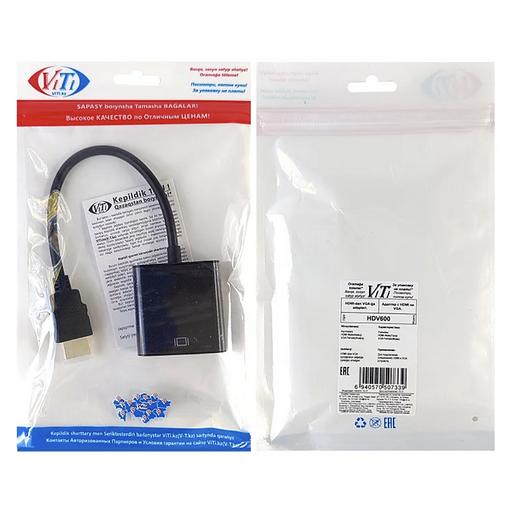 Адаптер ViTi HDV600 переходник с HDMI на VGA, опт фото 2