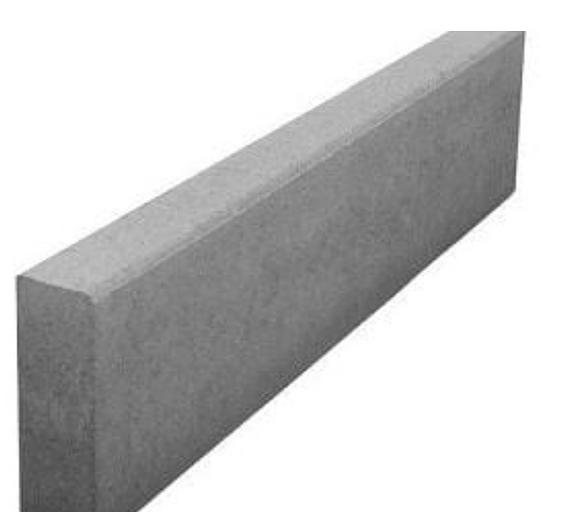 Поребрик Строй мастер БР 100.20.8 серый фото 1