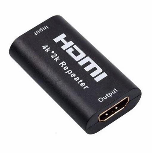 Переходник усилитель сигнала HDMI Repeater V-T HR4kх2k, черный, опт фото 1