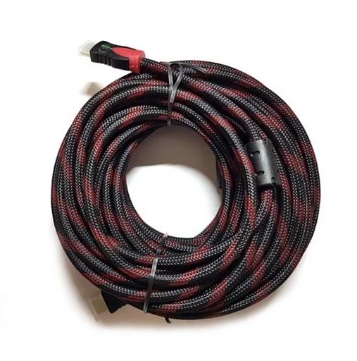 Кабель ViTi HDMI, черно-красный, 30 м, опт фото 1