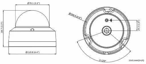 Купольная видеокамера Hikvision DS-2CD2183G2-I 2,8 мм IP 8 МП ОПТ фото 4