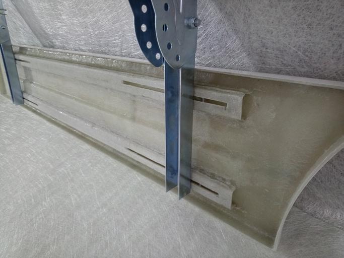 Боковая защита фургона, отбойник (длина 1750 мм) из стеклопластика ОПТ фото 9