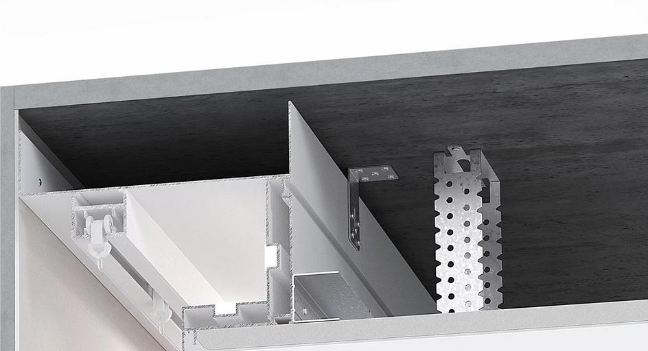 Ниша для штор FerGipps из БК 100 с уголком ОПТ фото 1