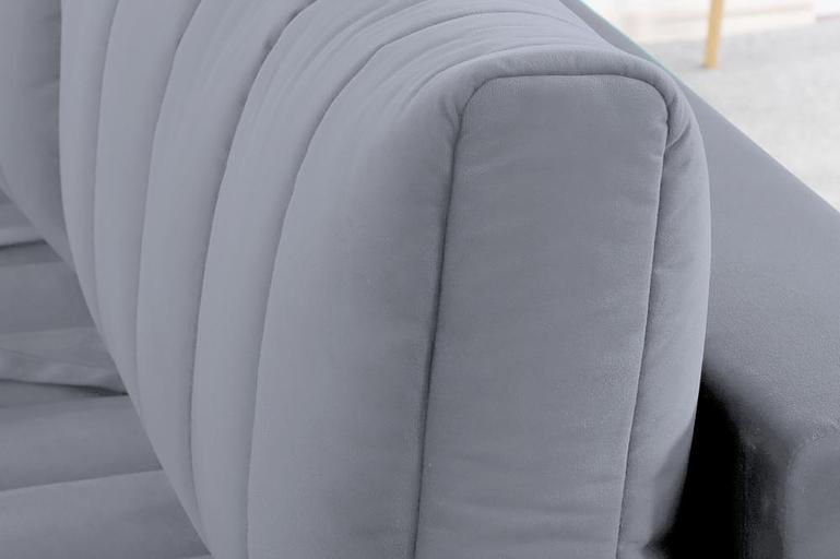 It's a straight couch. It's gray. фото 4