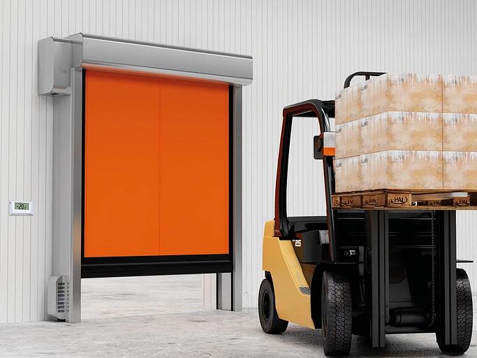 Скоростные рулонные ворота для морозильных камер серии «SpeedRoll SDC» под заказ ОПТ фото 1