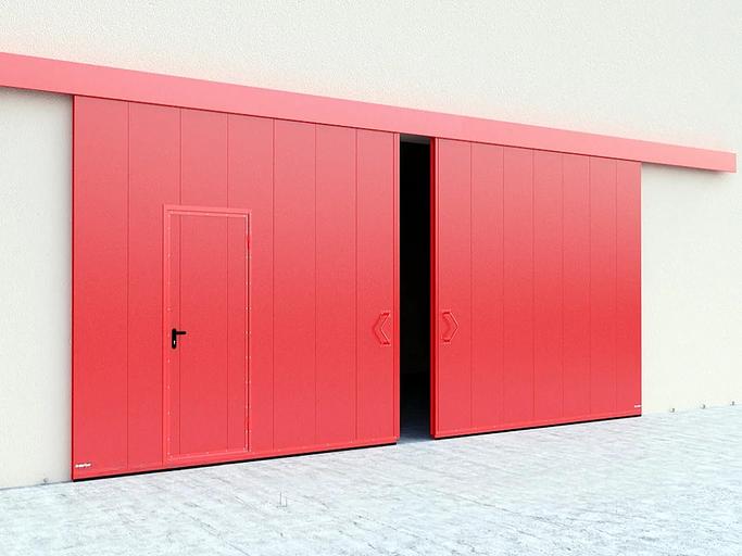 Противопожарные откатные ворота под заказ ОПТ фото 1